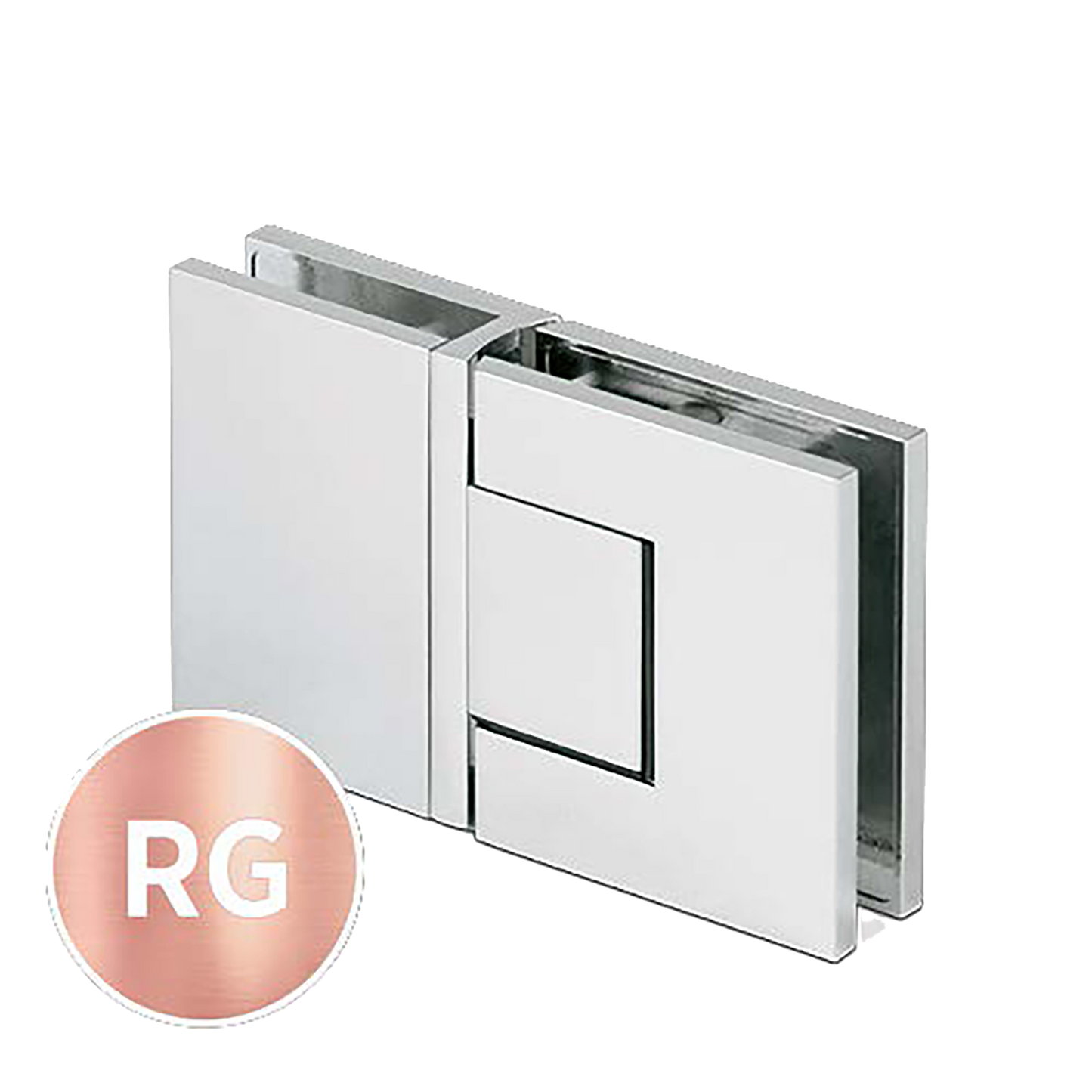 EXCITE Duschtür-Pendelband Glas-Glas 180° mit Nulllagenverstellung Glas 8/10mm