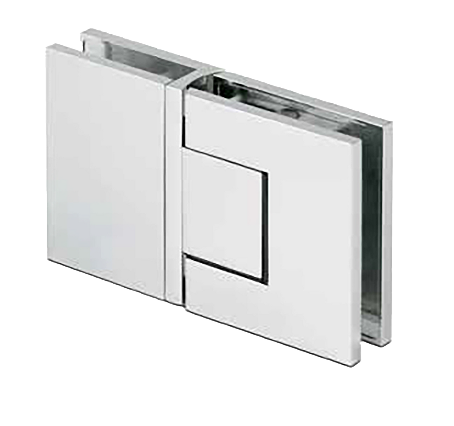 EXCITE Duschtür-Pendelband Glas-Glas 180° mit Nulllagenverstellung Glas 8/10mm