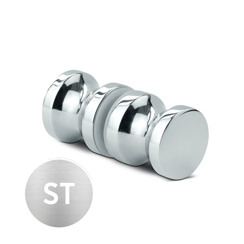 Duschtürknopf Ø35x35mm, 2-seitig Glas 6-12mm
