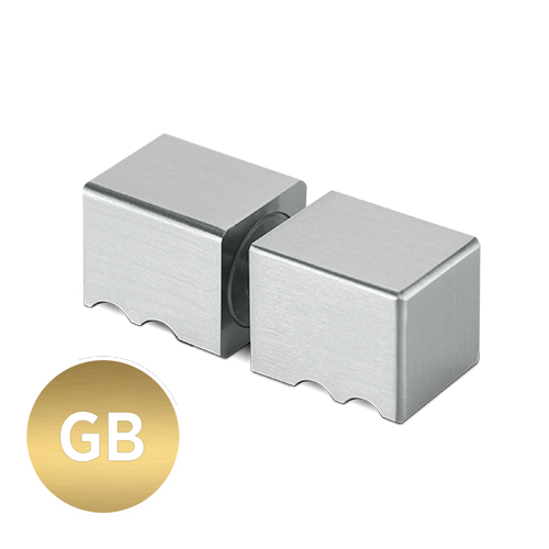 Duschtürknopf 30x30x30mm, 2-seitig Glas 6-12mm