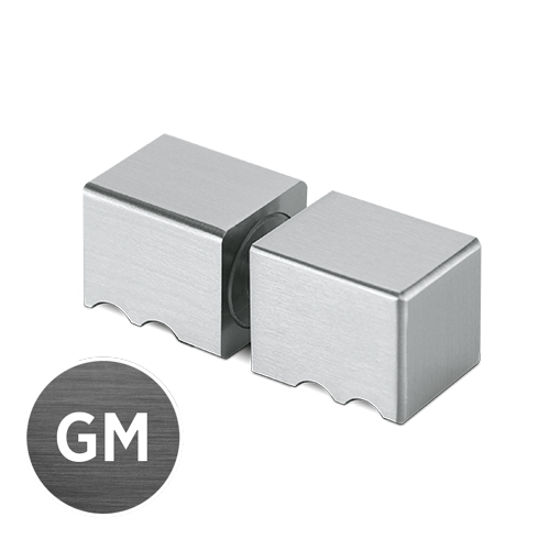 Duschtürknopf 30x30x30mm, 2-seitig Glas 6-12mm