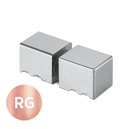 Duschtürknopf 30x30x30mm, 2-seitig Glas 6-12mm