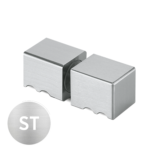 Duschtürknopf 30x30x30mm, 2-seitig Glas 6-12mm