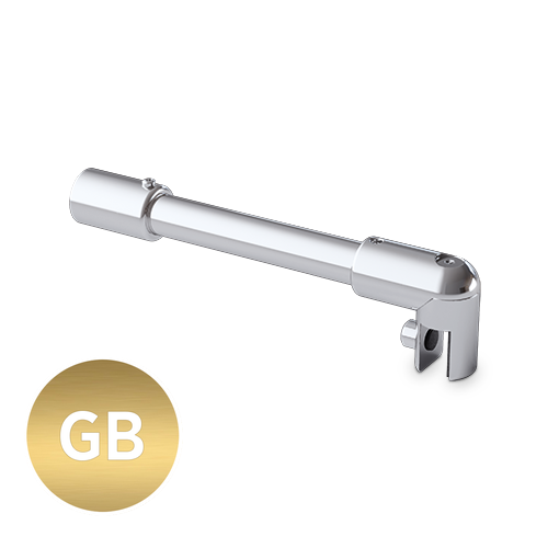 Stabilisierung Satz Ø19mm Glaswand 45° Glas 6/8/10mm L(max)=460mm