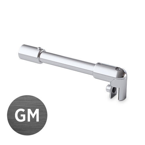 Stabilisierung Satz Ø19mm Glaswand 45° Glas 6/8/10mm L(max)=460mm