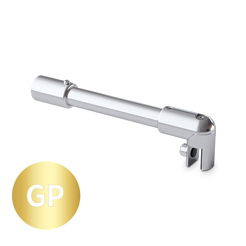 Stabilisierung Satz Ø19mm Glaswand 45° Glas 6/8/10mm L(max)=460mm