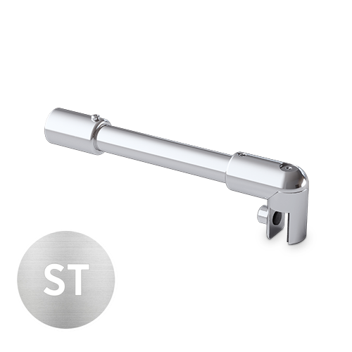 Stabilisierung Satz Ø19mm Glaswand 45° Glas 6/8/10mm L(max)=460mm