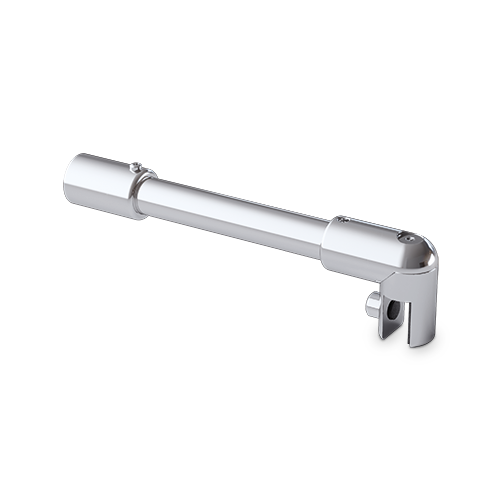 Stabi-Set Ø19mm Glas-Wand 90° Glas 6/8/10mm L(max)=1035mm