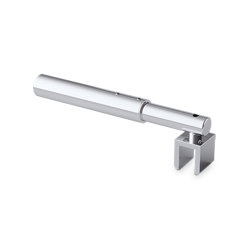Stabi-Set Ø19mm verstellbar 720-1020mm Glas-Wand 90° Glas 6/8/10mm
