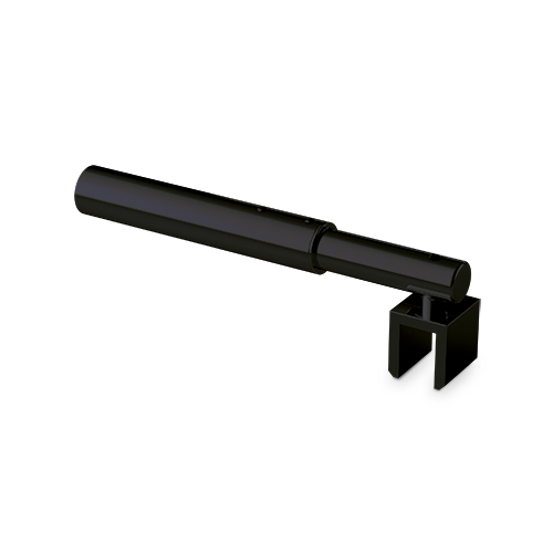 Stabi-Set vierkant 12x12mm Glaswand 45/90° Glas 6/8/10mm L(max)=1240mm