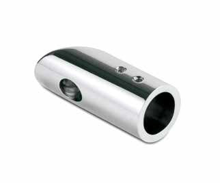 Wandverbinder 45° rund Ø19mm, Messing Glanz verchromt