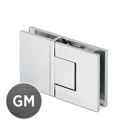 EXCITE Duschtür-Pendelband Glas-Glas 180° mit Nulllagenverstellung Glas 8/10mm
