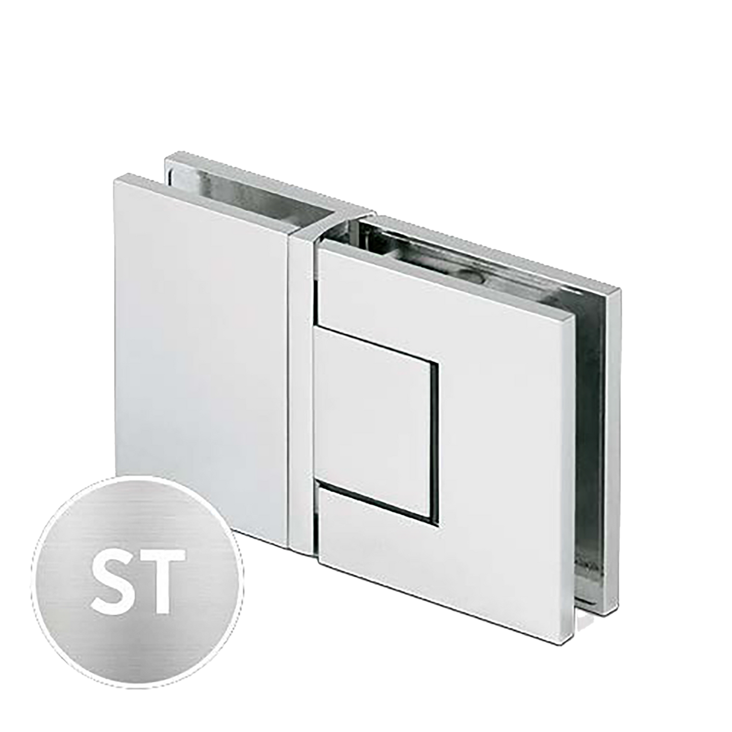 EXCITE Duschtür-Pendelband Glas-Glas 180° mit Nulllagenverstellung Glas 8/10mm