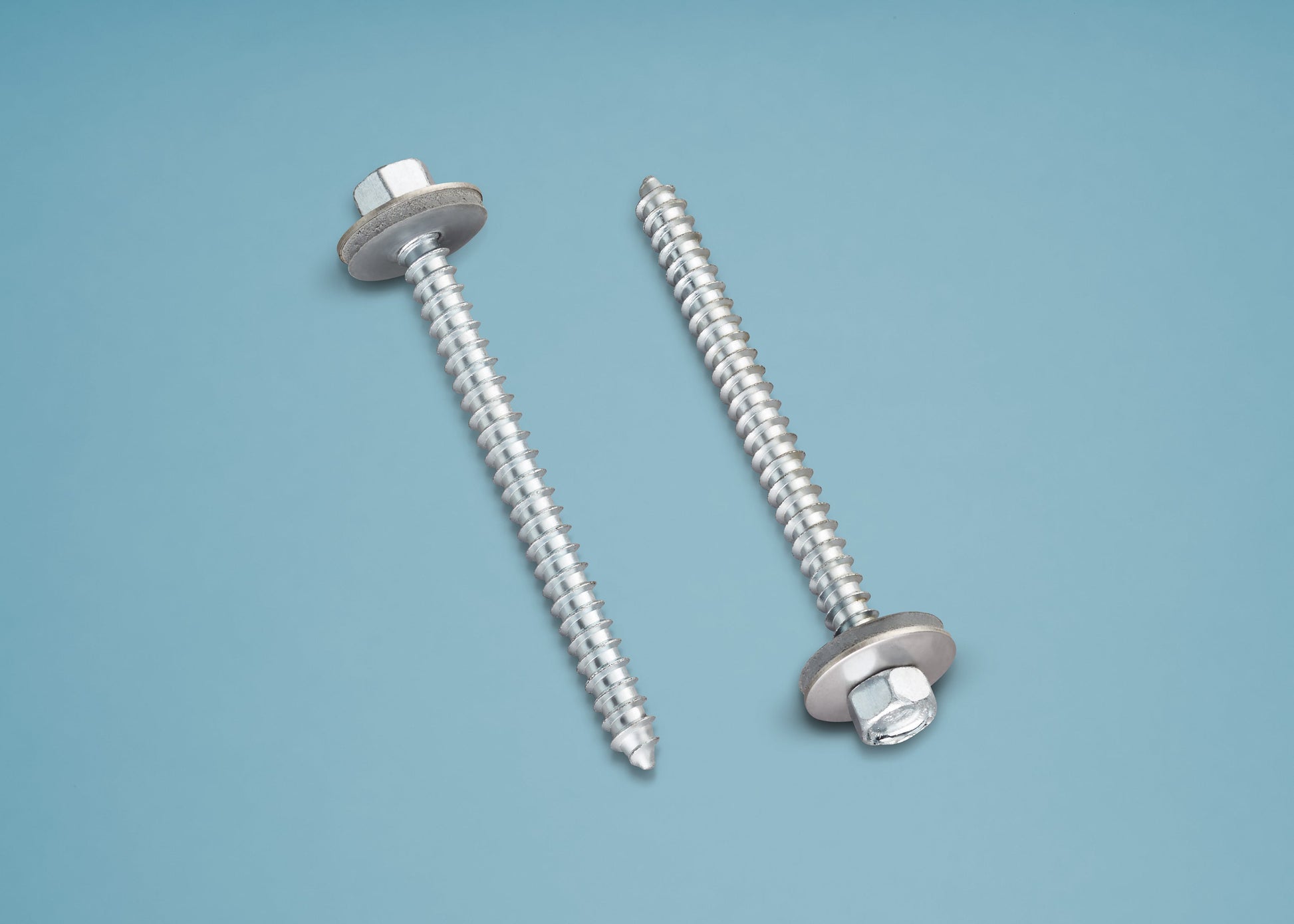 6,5 x 64 mm Edelstahlschrauben “Holz” 3/8“ Kopf, mit Neoprendichtung zur Befestigung auf Holz