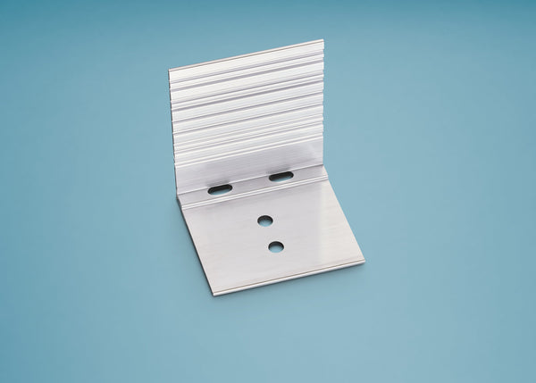 Abschluss- und Haltewinkel Aluminium pressblank passend für Schraubprofil  und Thermoprofil