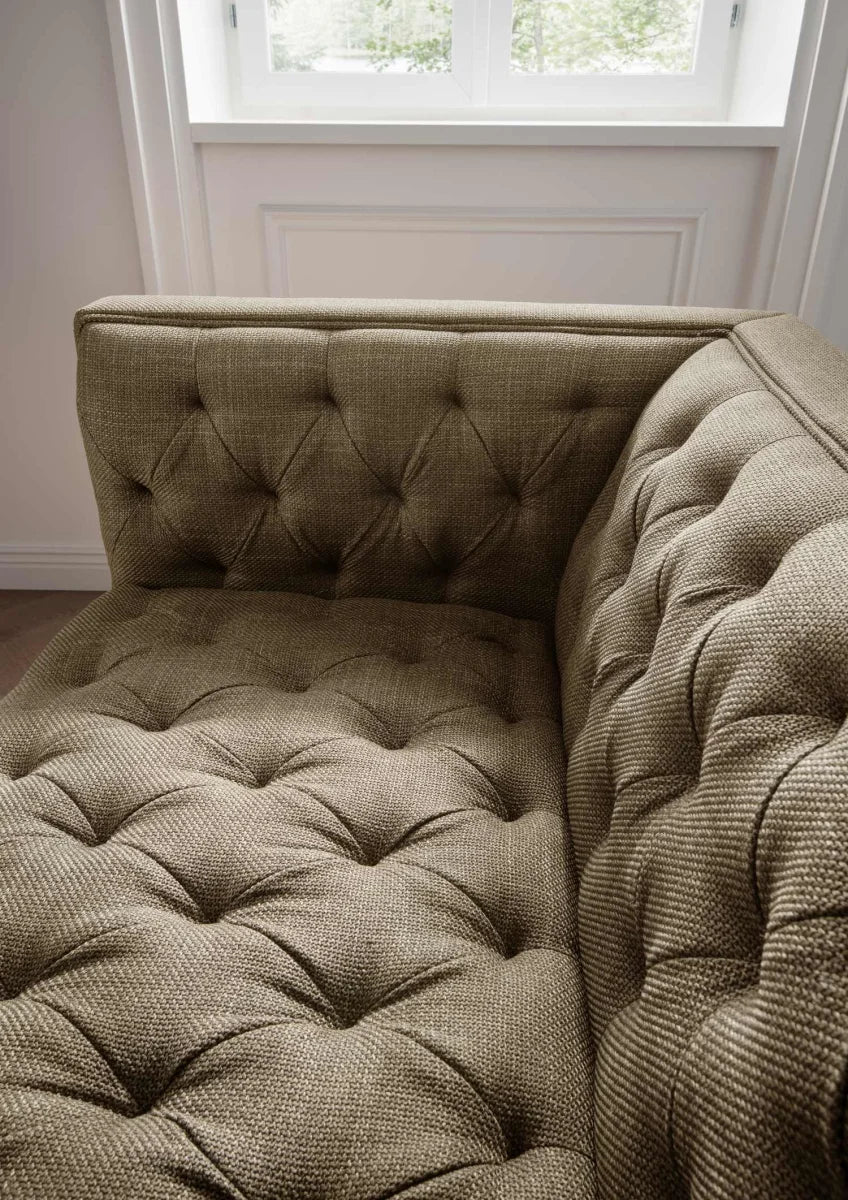 Sofa Dreisitzer Troia mit Chesterfield Steppung | Polstermöbel