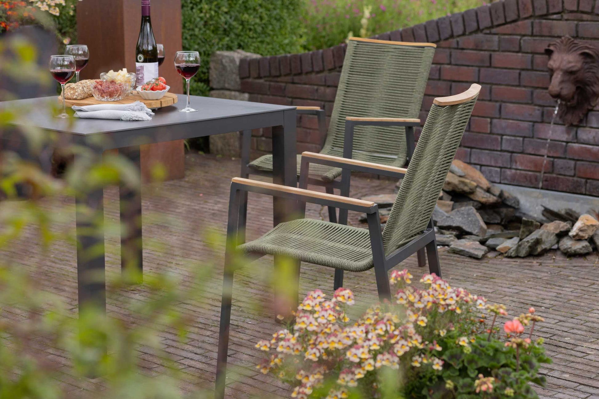 Montana Diningstapelsessel Rope green