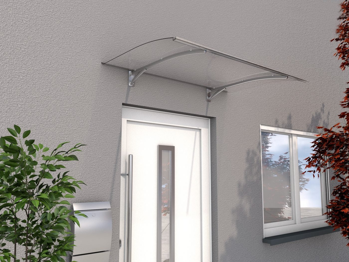 Pultvordach Heide Abdeckung: Polycarbonat, 3 mm, klar