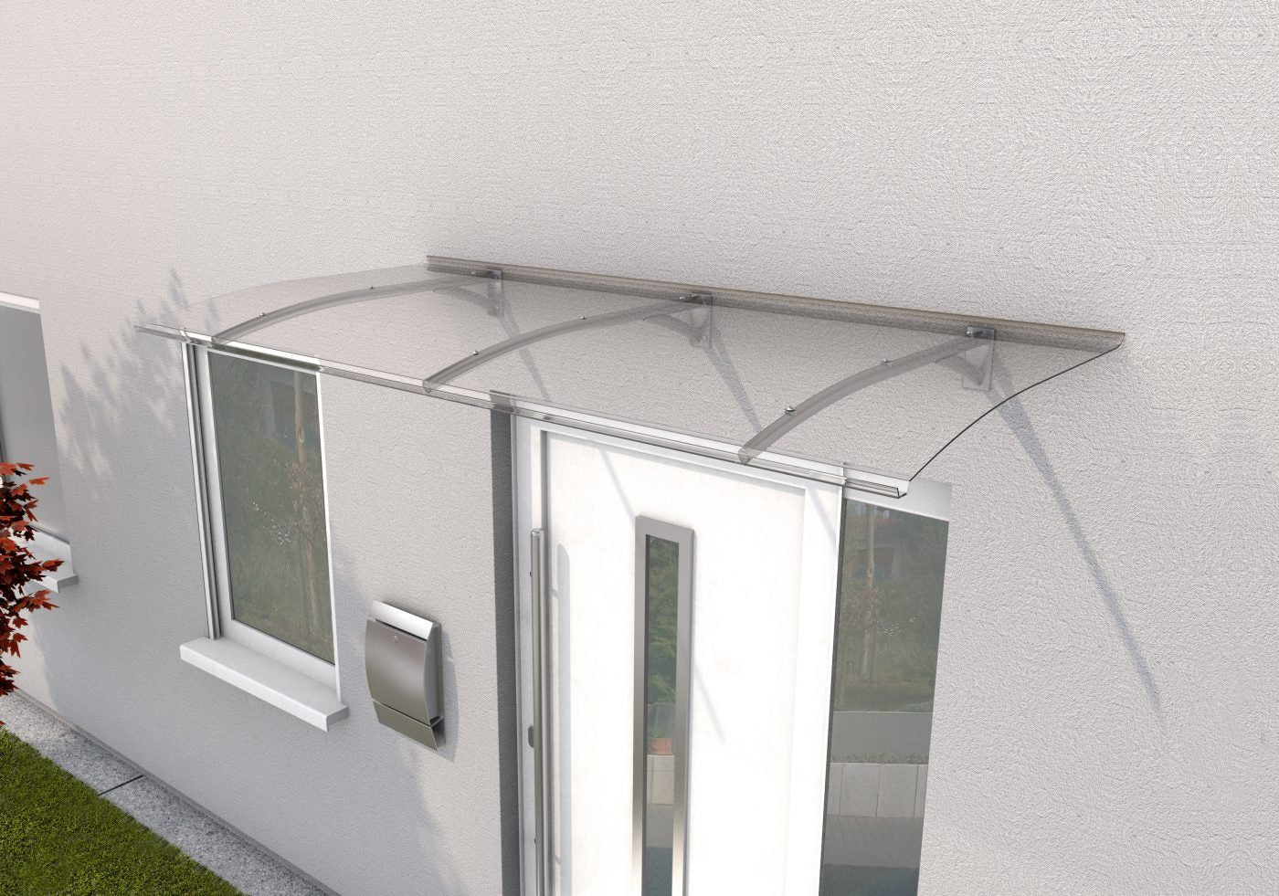 Pultvordach Heide Abdeckung: Polycarbonat, 3 mm, klar