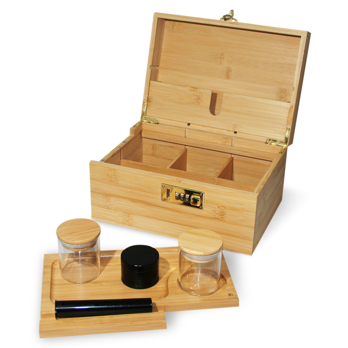 Premium Bambus Holzbox