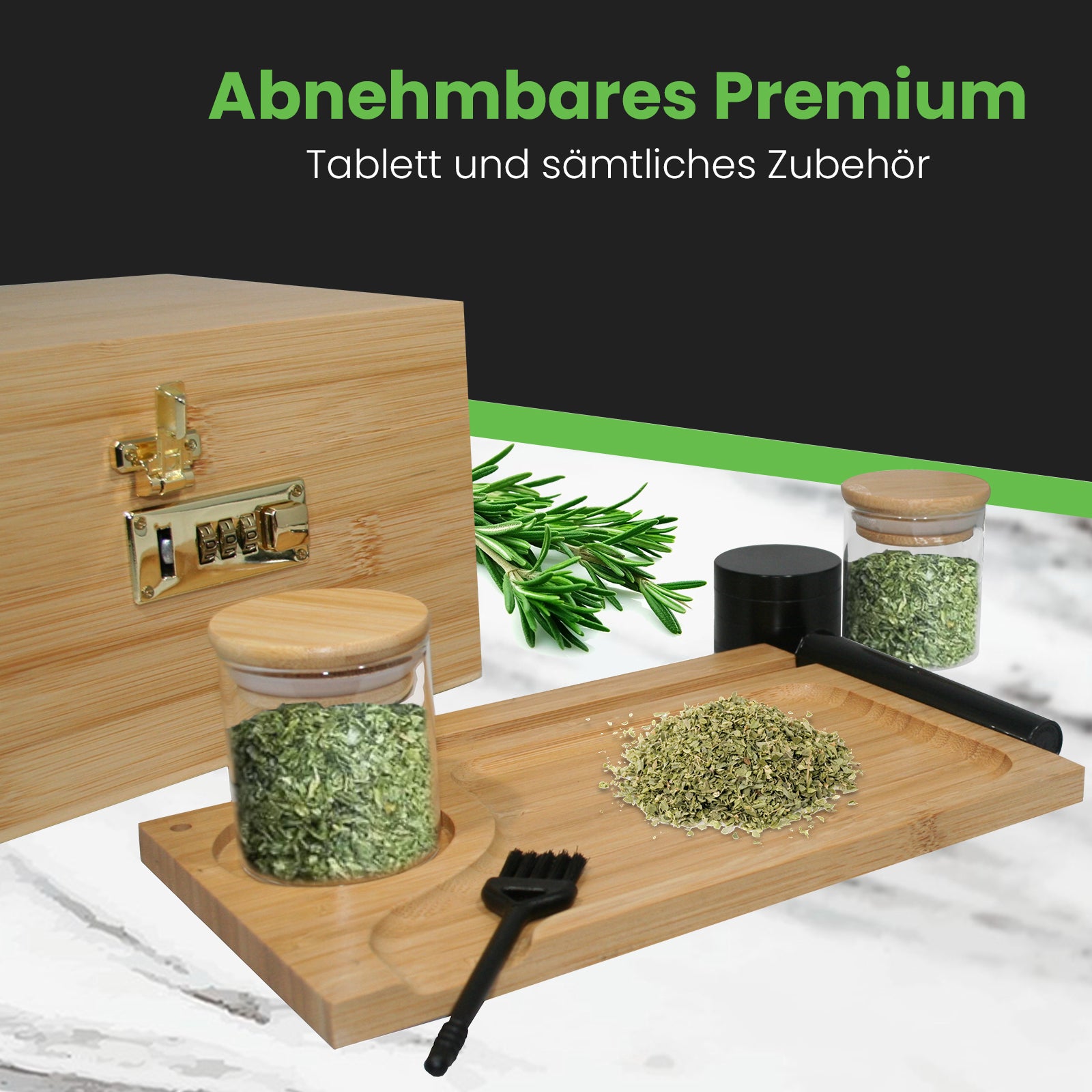 Premium Bambus Holzbox