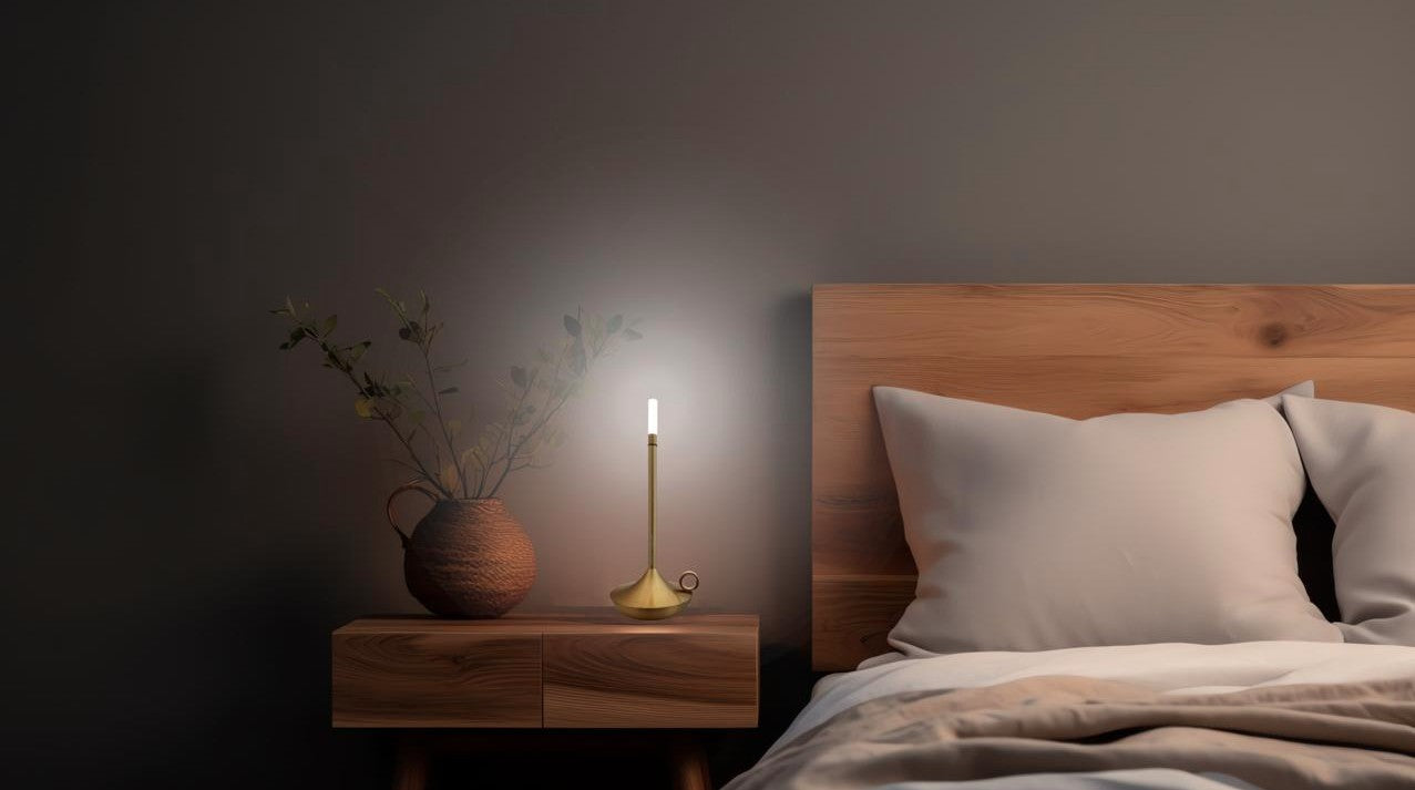 LED Nachttischlampe Tischlampe Kerzendesign