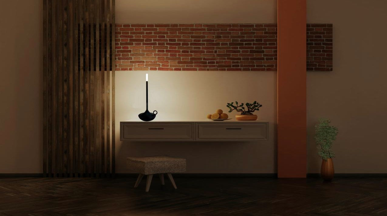 LED Nachttischlampe Tischlampe Kerzendesign