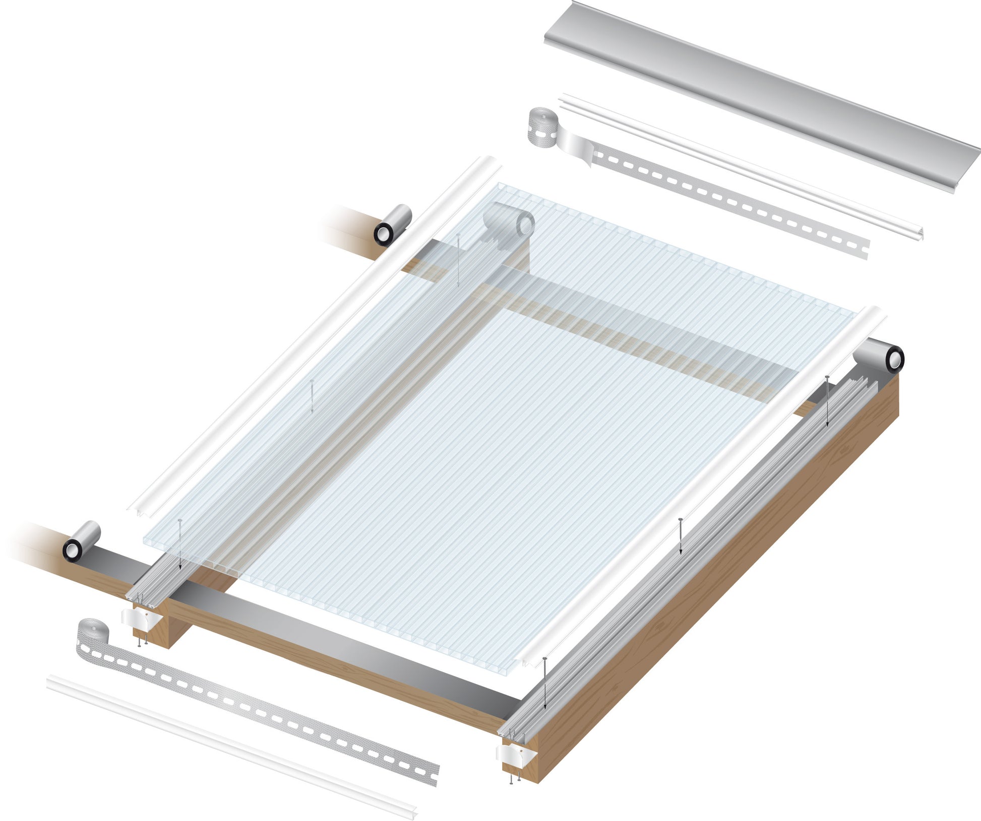 Lexan Polycarbonat Hohlkammerplatten 10 MM klar