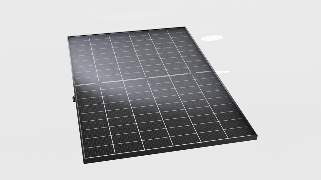 PV-Dachsystem VOLTRAIL 35 mit Modulen – 4 Modulreihen