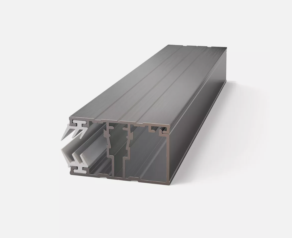 Randprofil Premium Alu-Alu pressblank 60mm breit Stegplatten 16mm inkl. Lippendichtung