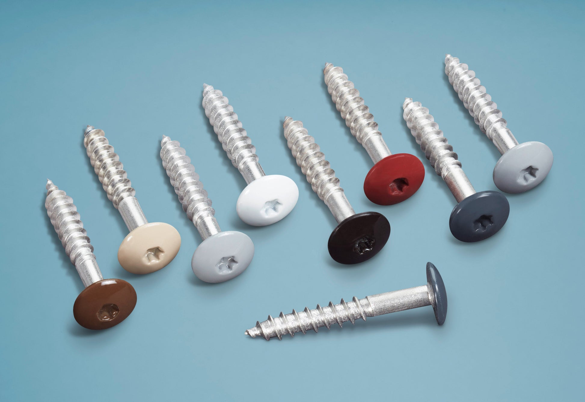 5,5 x 35 mm Montageschrauben, Paket  a 100 Stück mit Torx-Aufnahme T20 V4A Edelstahl, lackierter Kopf