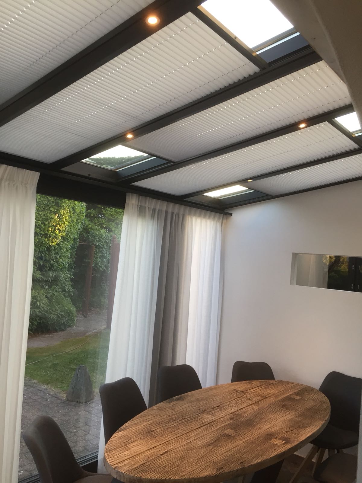 KeJe Splendid Unterglasplissee für Terrassenüberdachungen nach Maß
