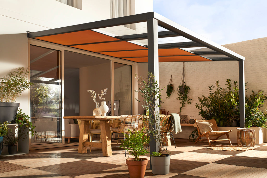 KeJe Splendid Unterglasplissee für Terrassenüberdachungen nach Maß