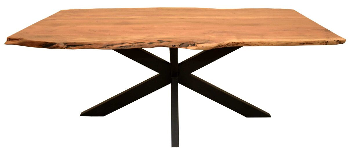 Baumkantentisch Catania Akazie | Massivholz Esstisch – 160x90 – Cross