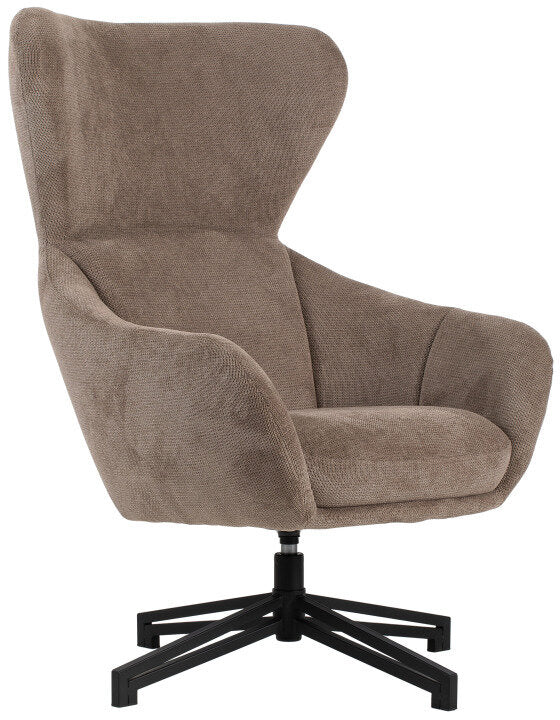 Ohrensessel Marconia beige drehbar | Designmöbel – Produktbild 3