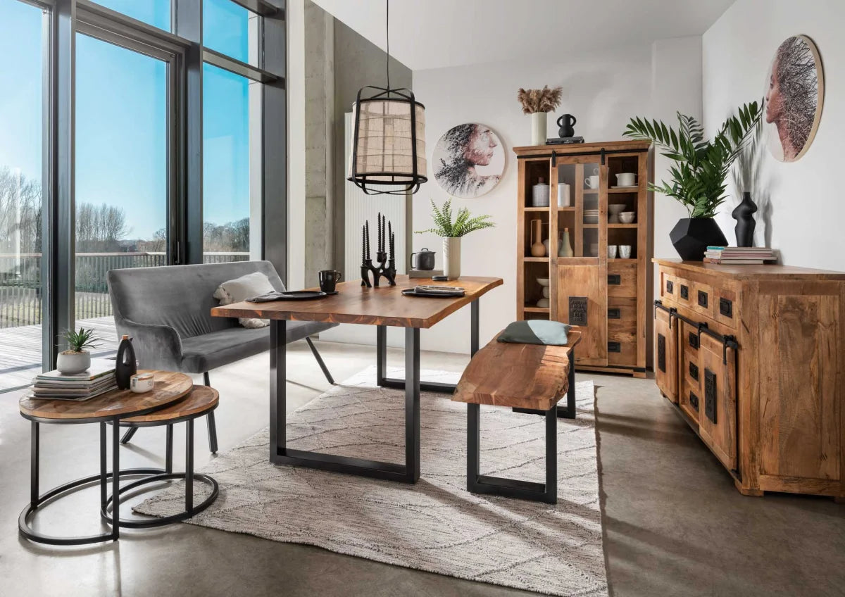 Sideboard Florenz Mango Vintage 150 x 45 x 90 cm | Massivholz Mango