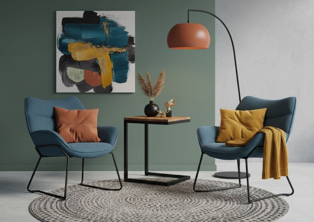 Wohnzimmer Set Aliano light grey & Beistelltisch Materos | Designmöbel – Produktbild 2