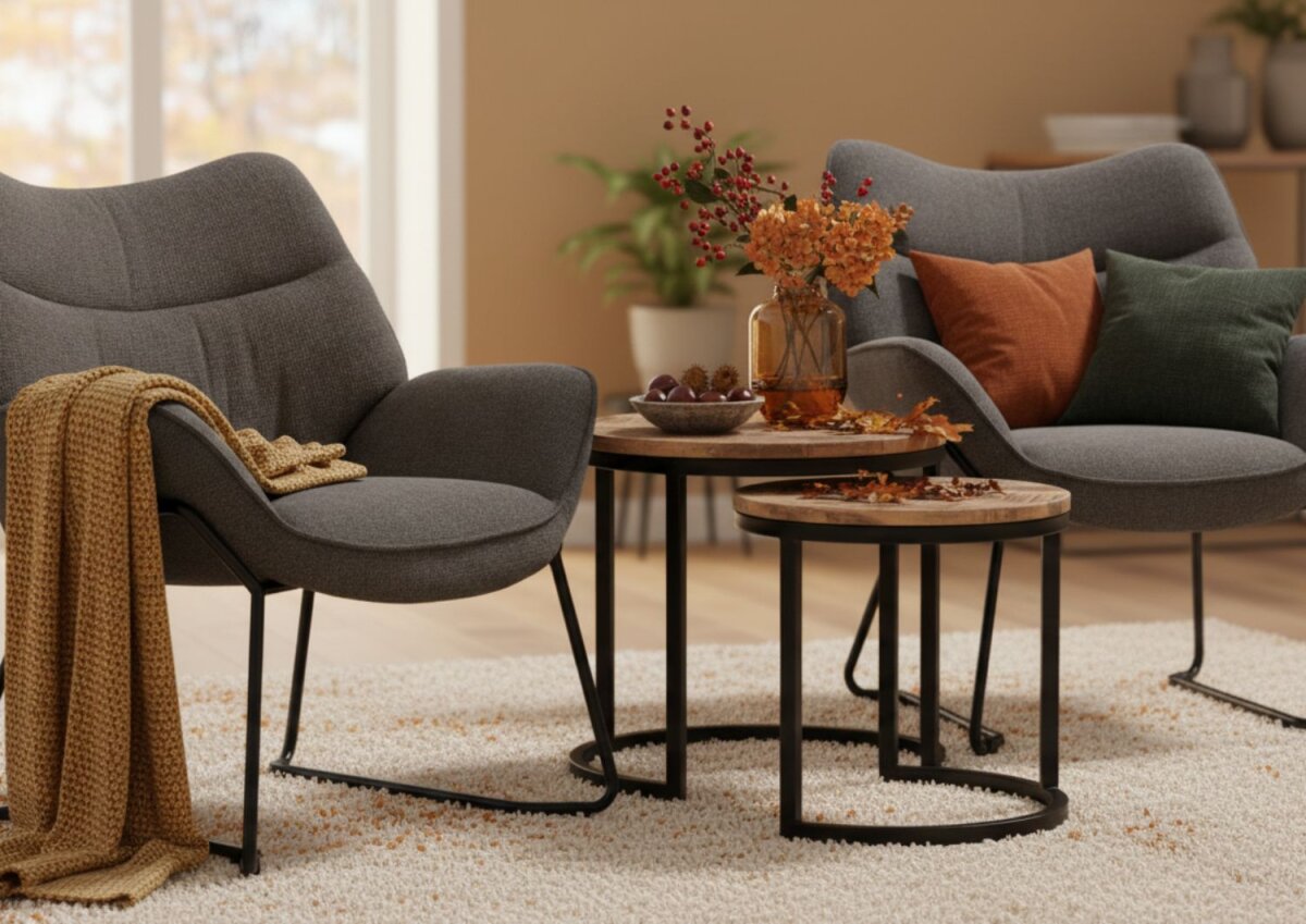 Modern eingerichtetes Wohnzimmer