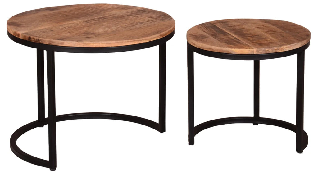 Wohnzimmer Set Marconia dark grey & Beistelltisch Fermo 2er Set | Designmöbel