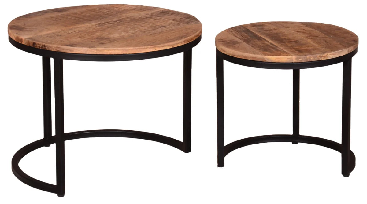 Wohnzimmer Set Marconia dark grey & Beistelltisch Fermo 2er Set | Designmöbel